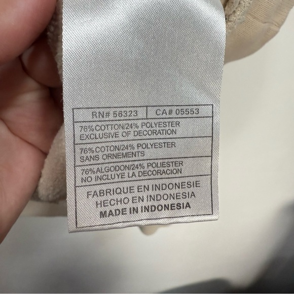 Vintage Nike Beige Center Swoosh Hoodie - Picture 10 of 12